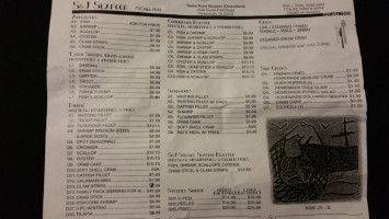 S J Seafood menu