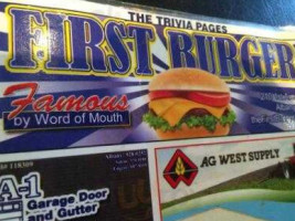 First Burger food