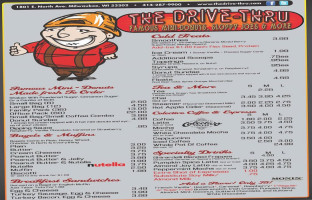 Chubby's The Drive-thru menu
