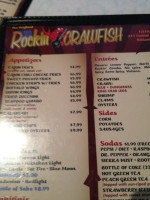 The Rockin' Crawfish menu