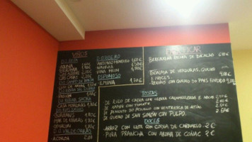 Taperia A Recoveira menu