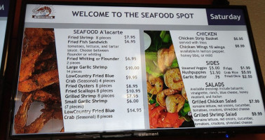 The Seafood Spot menu