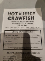 Hot N Juicy Crawfish menu