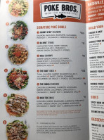 Poke Bros. menu