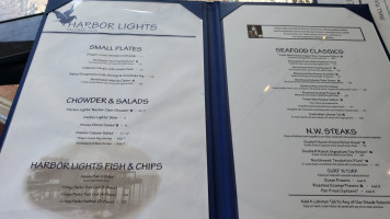 Harbor Lights  menu