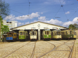 Historical Tram Depot St. Peter inside