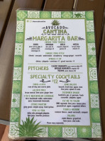 Avocado Cantina menu