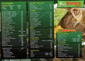 Eway's Grill menu