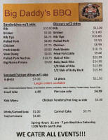 Big Daddy's Bbq And Soul Food menu