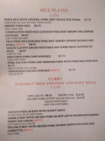 Saigon menu