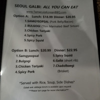 Seoul Galbi Korean Bbq food