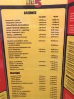 Area De Servicio Ruta 5 menu
