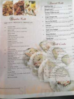 Ginza Japanese Grill menu