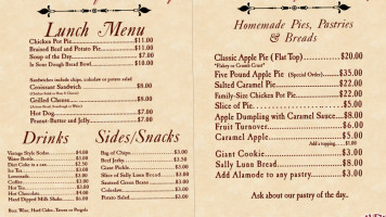 Riley's Farm menu