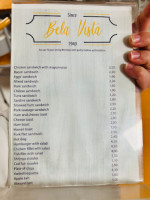 Bela Vista menu