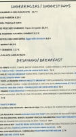 Bar Restaurante El Viento menu