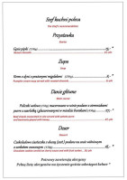 Restauracja Staromieyska Dariusz Rojek menu