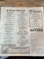 The Cache At Ginger And Baker menu
