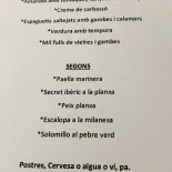Vinaròs Cardápio