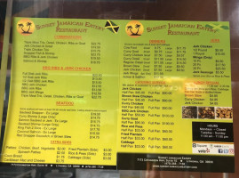Jamaica Sunset Eatings menu