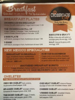 Crossroads Cafe menu