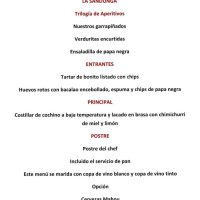 La Sandunga menu