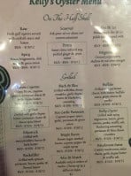 Kelly's Half Shell Pub menu