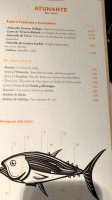 Atunante menu