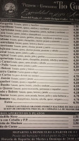 Pizzeria Tio Carlos menu