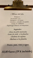 Don Rodrigo menu