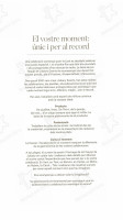 El Serrat Del Figaro menu