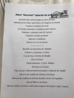 Masia Gallart menu