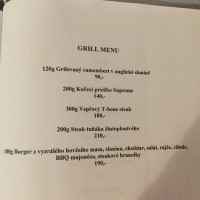 Roznovsky Pivovar menu