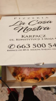 La Cosa Nostra Pizzeria food