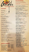 Wild Ginger Asian Bistro menu