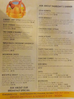 Everybody's Inn menu