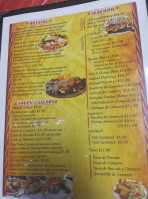 Zamoras' menu