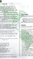 Pizzeria Esencia menu