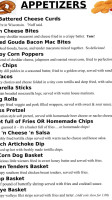 Loonatics Grill menu