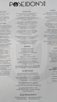 Poseidon's Pub Ocean Downs menu