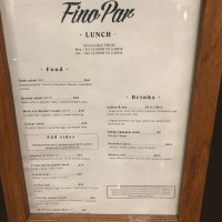 Fino Par menu