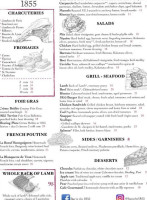 á Vin 1855 menu