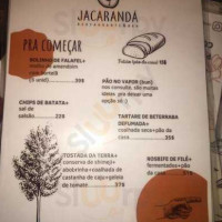 Jacarandá Da Bahia menu