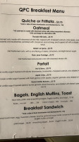 Queen's Point Coffee menu