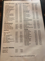 Kasey's Tavern menu