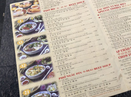 Pho Kim Long menu