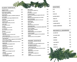 Tribe Beach menu