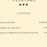 Visdari Cardápio