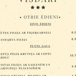 Visdari Cardápio