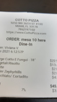 Cotto Pizza inside